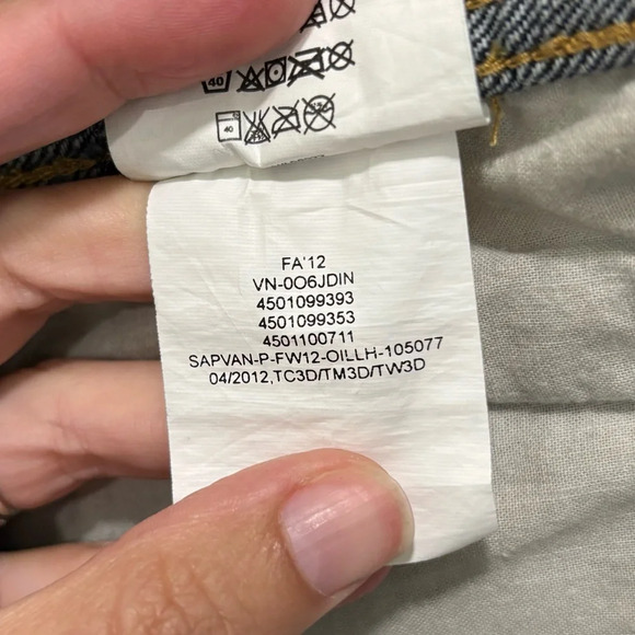 Vans dark denim jean jacket - Picture 4 of 7